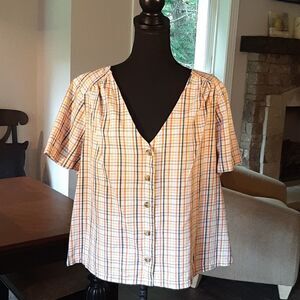 Ana Striped Cotton Top